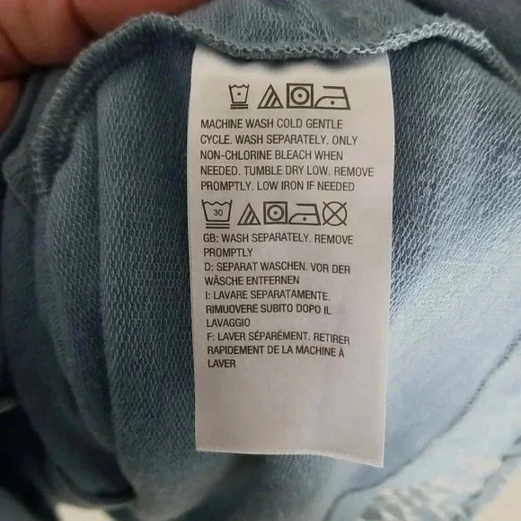 {LOGO Lori Goldstein Lounge} Light Blue Laced Zippered Loungewear Sweats… - Picture 10 of 11